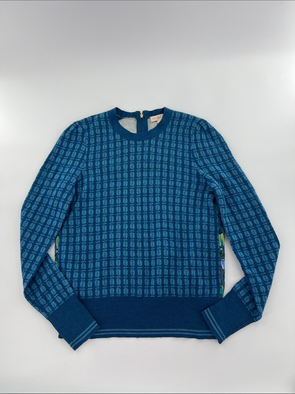 Tory Burch "Walda" Wool Silk Sweater Beatles Novelty Geek Chic Preppy retro - Picture 4 of 11